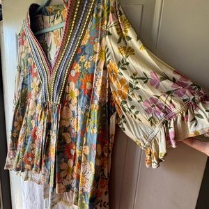 Bl^nk London by Anthropologie Colorful Boho Floral Top women’s size 2X